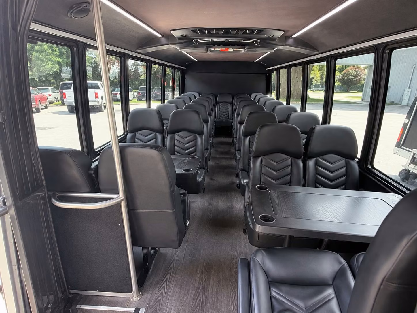 15 passenger minibus interior