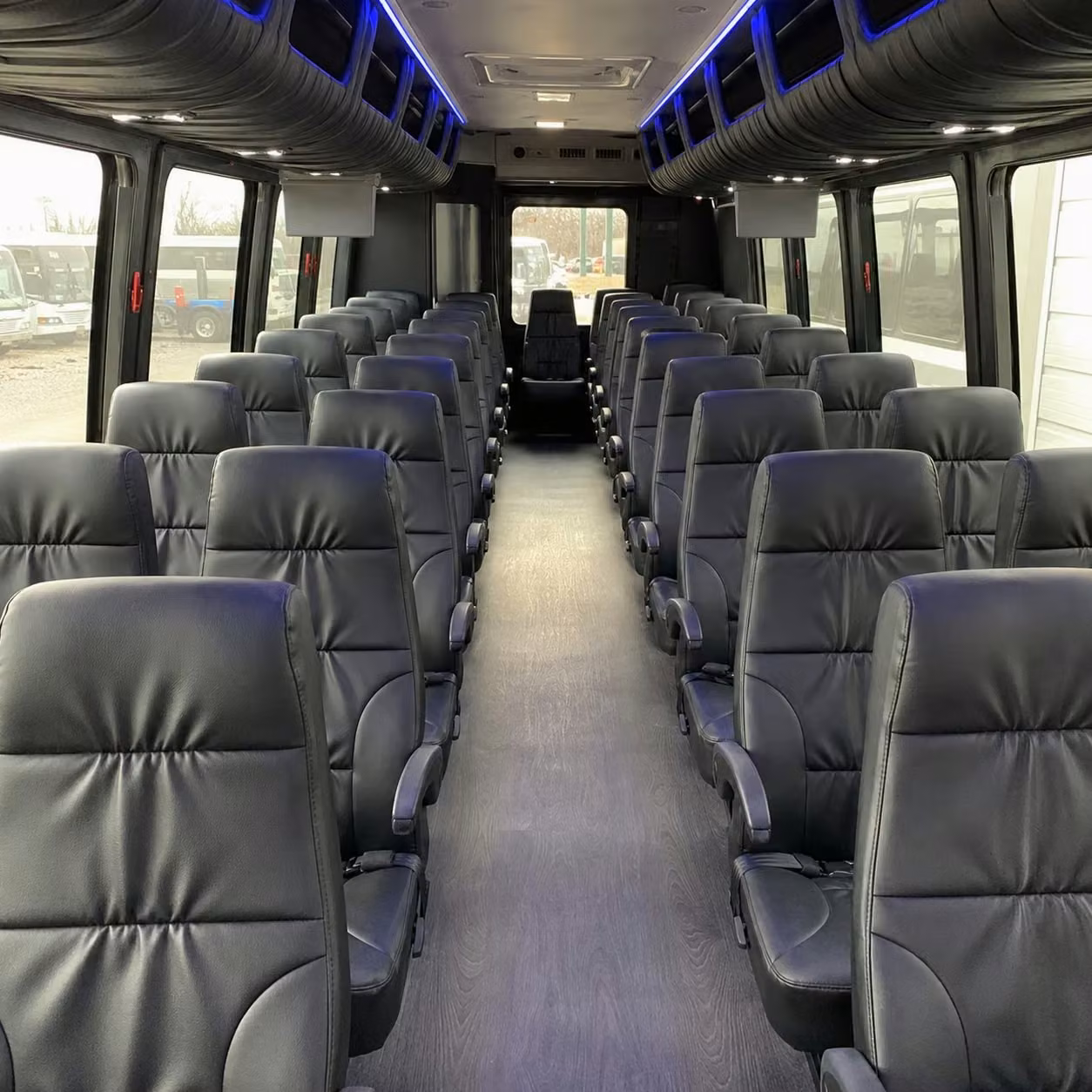 28 passenger minibus interior
