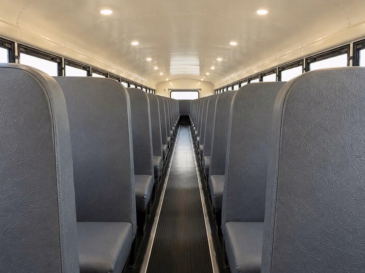 school bus inside